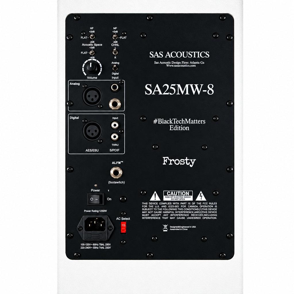 SA25MW_8 Active Studio Monitors (Frosty Special Edition) Pair