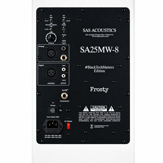 SA25MW_8 Active Studio Monitors (Frosty Special Edition) Pair