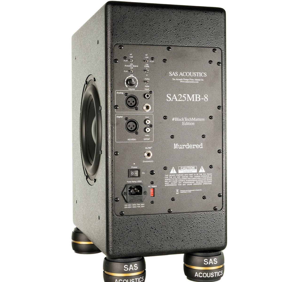 SA25MB_8 Active Studio Monitors (Murdered Special Edition) Pair